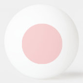 Gepersonaliseerd zwarte warmroze moderne monogram pingpongbal (Achterkant)