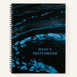 Gepersonaliseerd zwarte zakboekje notitieboek