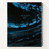 Gepersonaliseerd zwarte zakboekje notitieboek (Achterkant)