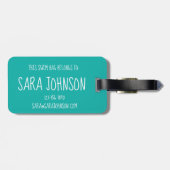 Gepersonaliseerd zwembad Gesynchroniseerd zwembaar Bagagelabel (Achterkant horizontaal)