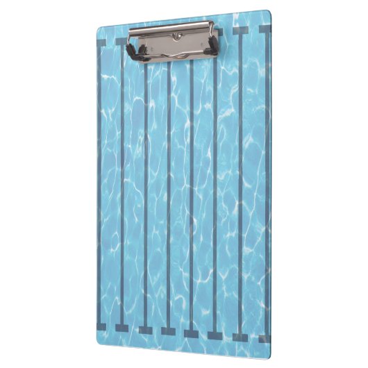 Gepersonaliseerd zwembad met zwemcoach klembord (Links)