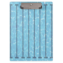 Gepersonaliseerd zwembad met zwemcoach klembord