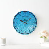 Gepersonaliseerd zwembadwater grote klok (Huis)