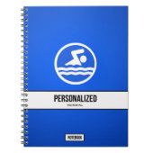 Gepersonaliseerd Zwemmen Notitieboek (Voorkant)