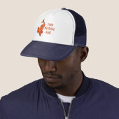Gepersonaliseerd zwemmen Oranje Koi Goldfish Trucker Pet (In situ)