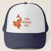 Gepersonaliseerd zwemmen Oranje Koi Goldfish