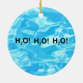 gepersonaliseerd zwemmen, verzamelbaar keramisch ornament (Achterkant)