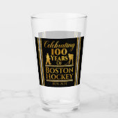 Gepersonaliseerde 100 jaar Boston Hockey Glas (Voorkant)