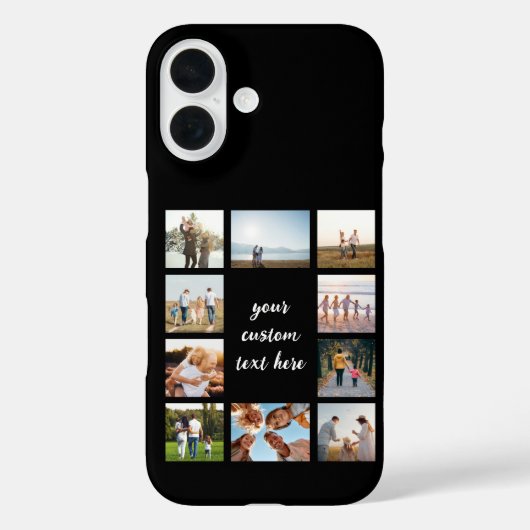 Gepersonaliseerde 10 Fotocollage Case-Mate iPhone Case (Achterkant)