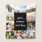 Gepersonaliseerde 10 Fotocollage Fleece Deken