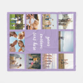 Gepersonaliseerde 10 Fotocollage Fleece Deken (Voorkant (Horizontaal))