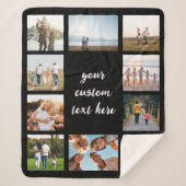 Gepersonaliseerde 10 Fotocollage Sherpa Deken (Voorkant)