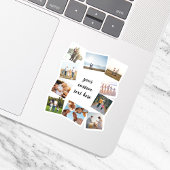 Gepersonaliseerde 10 Fotocollage Sticker