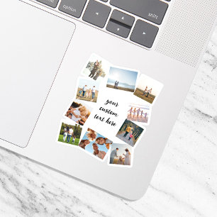 Gepersonaliseerde 10 Fotocollage Sticker
