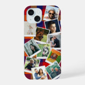 Gepersonaliseerde 11 Fotocollage Slim iPhone 15 Case (Achterkant)