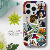 Gepersonaliseerde 11 Fotocollage Slim iPhone Hoesje