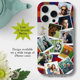 Gepersonaliseerde 11 Fotocollage Slim iPhone 15 Pro Case