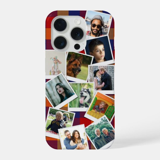 Gepersonaliseerde 11 Fotocollage Slim iPhone Hoesje (Achterkant)