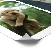 Gepersonaliseerde 12 foto collage poster (Hoek)