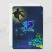 Gepersonaliseerde 12e verjaardag jongen kaart (Achterkant)