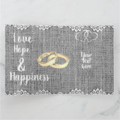 Gepersonaliseerde 13e Jubileum Kaart voor vrouw (Binnen)