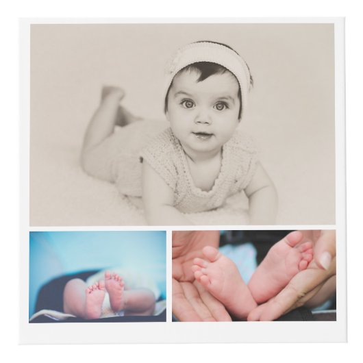 Gepersonaliseerde 15 foto template kubus (Voorkant)