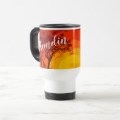 Gepersonaliseerde 15 ounce koffie mok African Safa (Voorkant links)