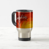 Gepersonaliseerde 15 ounce koffie mok African Safa (Voorkant links)