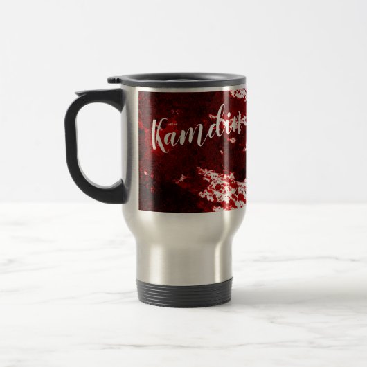 Gepersonaliseerde 15 ounce koffie mok Blood Splatt (Links)