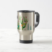 Gepersonaliseerde 15 ounce koffie mok Boho Llama B (Voorkant rechts)