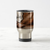 Gepersonaliseerde 15 ounce koffie mok Cowboy Boots (Center)