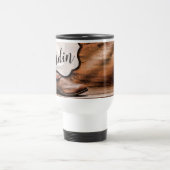 Gepersonaliseerde 15 ounce koffie mok Cowboy Boots (Center)
