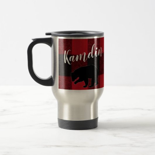 Gepersonaliseerde 15 ounce koffie mok Red Buffalo  (Links)