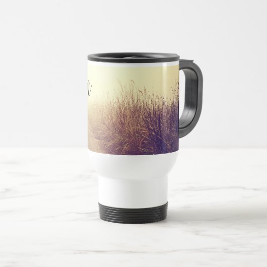 Gepersonaliseerde 15 ounce koffie mok Sunrise Path (Voorkant rechts)