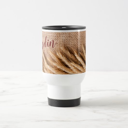 Gepersonaliseerde 15 ounce koffie mok Tarwe op Bur (Center)
