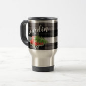 Gepersonaliseerde 15 ounce koffie mok XMAS Truck B (Voorkant links)