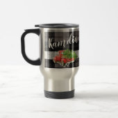 Gepersonaliseerde 15 ounce koffie mok XMAS Truck B (Links)