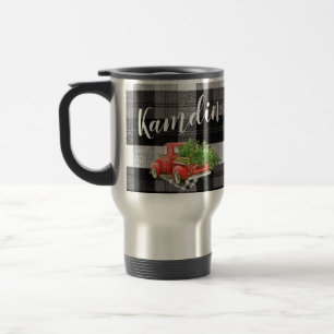 Gepersonaliseerde 15 ounce koffie mok XMAS Truck B