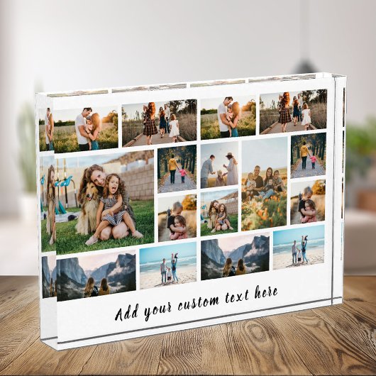 Gepersonaliseerde 16 Photo Collage Photo Block Fotoblokken