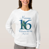 Gepersonaliseerde 16 stijlvolle 16e verjaardag t-shirt (Voorkant)