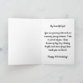 Gepersonaliseerde 16e Herfst Verjaardag Kaart voor (Binnen)