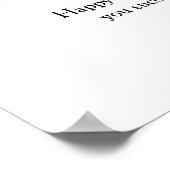 Gepersonaliseerde 16e Verjaardag Fotocollage Poste Poster (Hoek)