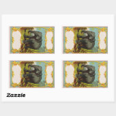 Gepersonaliseerde 1880s Blank Olifant Sticker (Vel)