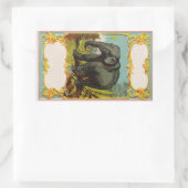 Gepersonaliseerde 1880s Blank Olifant Sticker (Tas)
