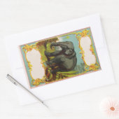 Gepersonaliseerde 1880s Blank Olifant Sticker (Envelop)