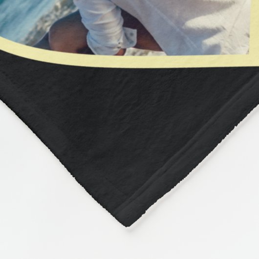 Gepersonaliseerde 18 Gouden Hart Fotocollage Fleece Deken (Hoek)
