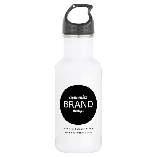 Gepersonaliseerde 18 oz Logo waterfles (Voorkant)
