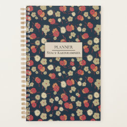 Gepersonaliseerde 1920s Bloemenplanner Planner