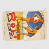 Gepersonaliseerde 1930's Design Golf Handdoek (Horizontaal)