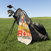 Gepersonaliseerde 1930's Design Golf Handdoek (Groen)